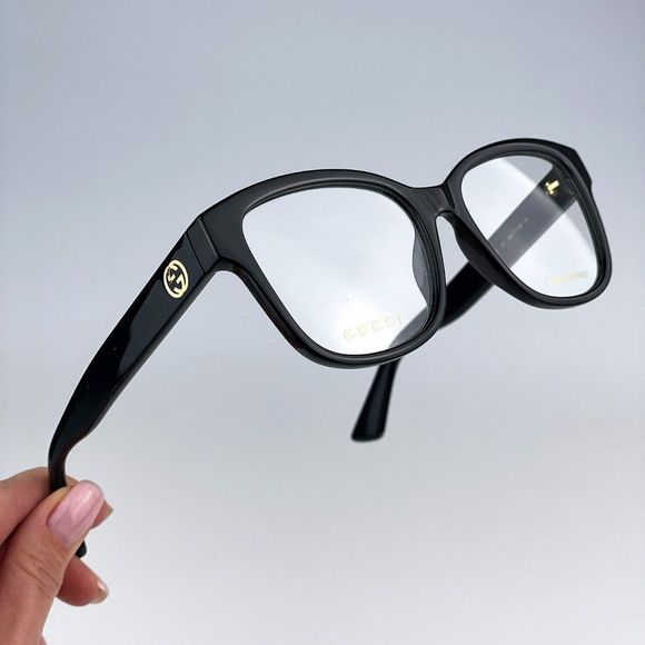 Gucci GG1340O 001 BRAND NEW Eyeglasses Black Square Women - Picture 1 of 13